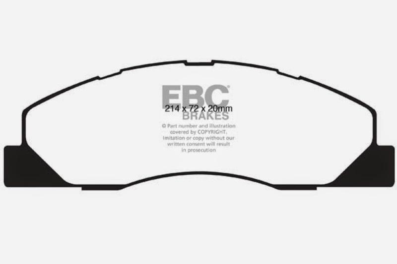 EBC 09-11 Dodge Ram 2500 Pick-up 5.7 2WD/4WD Greenstuff Front Brake Pads thumbnail 3