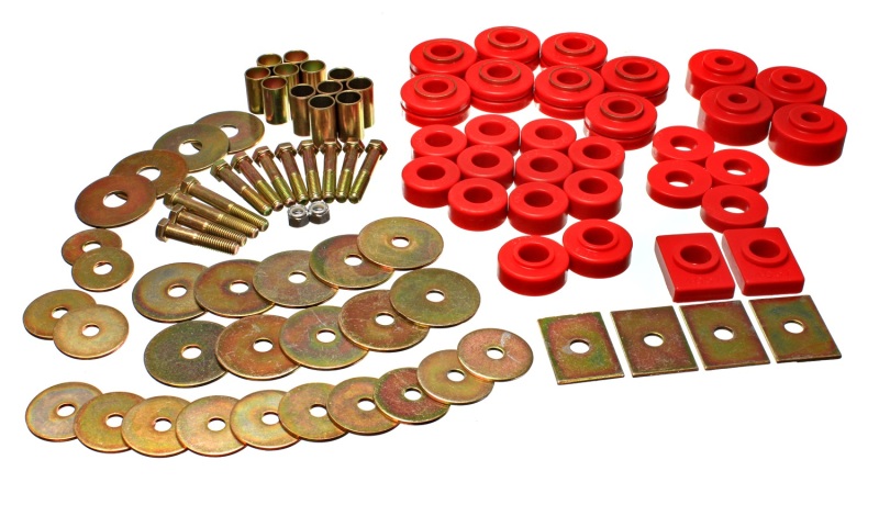 Energy Suspension 64-67 Buick Century/Regal/Grand National/Skylark/Special Red Body Mount Set thumbnail 4