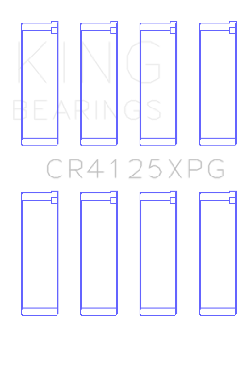 King Subaru EJ20/EJ22/EJ25 (Suites 52mm Journal Size) Tri-Metal Perf Rod Bearing Set - Size STD thumbnail 3