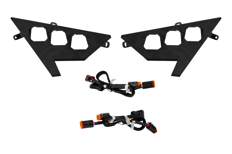 Diode Dynamics 20-Present Polaris RZR Headlight Wiring Harnesses and Brackets Only (Pair) thumbnail 2
