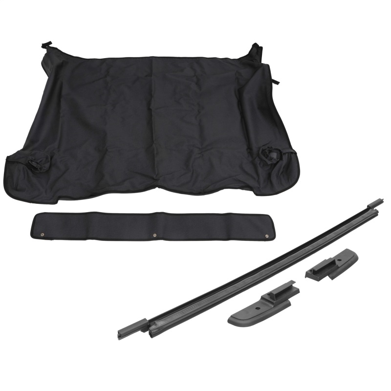 Rampage 2018-2022 Jeep Wrangler(JL) 4-Door Tonneau Cover w/ Tailgate Bar Kit - Black Diamond thumbnail 8