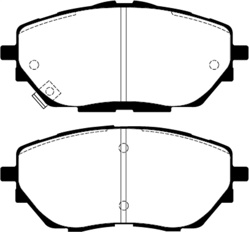 EBC 2017+ Toyota C-HR 2.0L Yellowstuff Front Brake Pads thumbnail 3