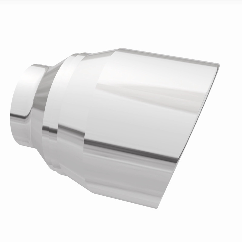 MagnaFlow Tip Stainless Double Wall Round Single Outlet Polished 4.5in DIA 2.5in Inlet 5.75in Length thumbnail 9