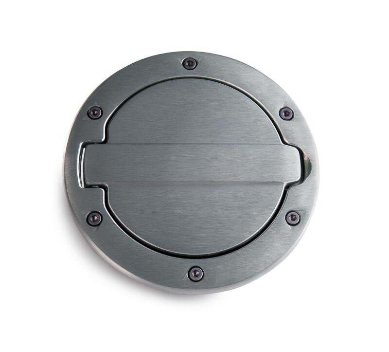 AMP Research 2007-2017 Jeep Wrangler JK 2/4 Door Fuel Door - Brushed thumbnail 7