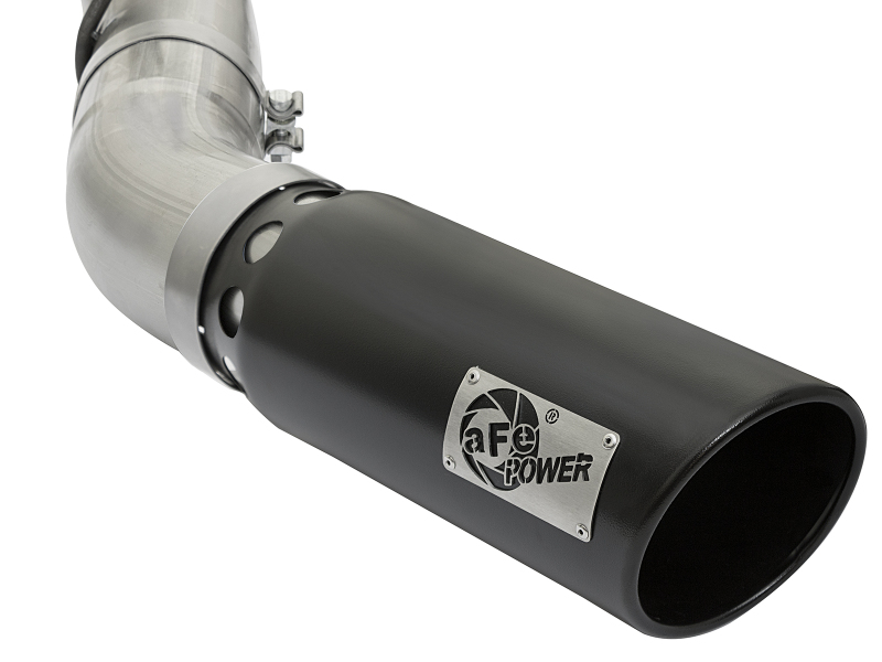 aFe LARGE BORE HD 5in 409-SS DPF-Back Exhaust w/Black Tip 2017 GM Duramax V8-6.6L (td) L5P thumbnail 5