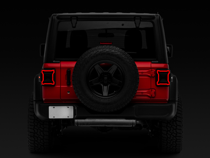 Raxiom 18-22 Jeep Wrangler JL Axial Series Plateau LED Tail Lights- Black Housing (Smoked Lens) thumbnail 7