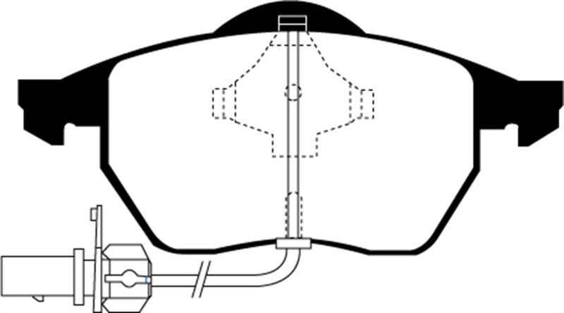EBC 99-01 Audi A4 1.8 Turbo (B5) Ultimax2 Front Brake Pads thumbnail 6