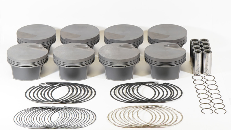 Mahle MS Piston Set SBF 408ci 4.030in Bore 4.00in Stroke 6.0in Rod .927 Pin -20cc 10.0 CR Set of 8 thumbnail 3