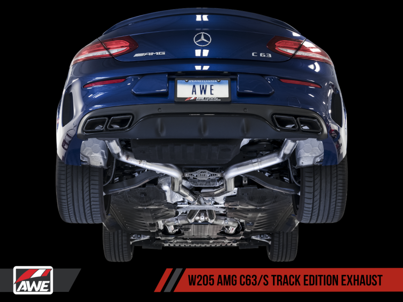 AWE Tuning Mercedes-Benz W205 AMG C63/S Coupe Track Edition Exhaust System (no tips) thumbnail 4