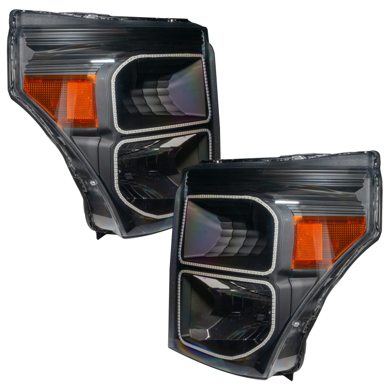 Oracle 11-16 Ford F250/350 LED HL - Black - White thumbnail 3