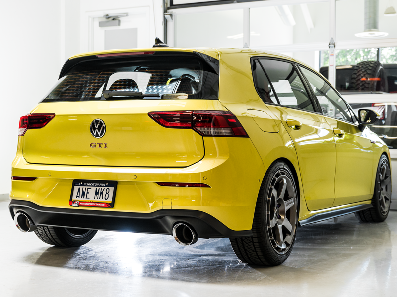 AWE Tuning 2022 VW GTI MK8 Touring Edition Exhaust - Chrome Silver Tips thumbnail 8