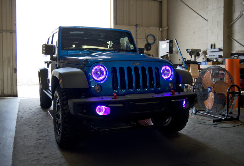 Oracle Jeep Wrangler JK 07-18 LED Waterproof Fog Light Kit - ColorSHIFT thumbnail 8