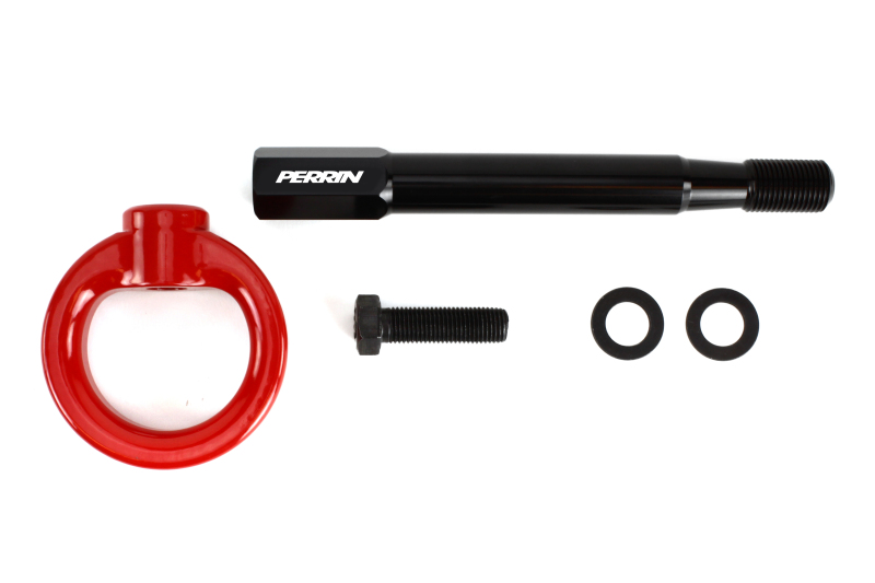 PERRIN 25-26 Subaru Forester (Base/Ltd-Prem-Sport-Touring Incl. Hybrid/Wldrns) FR Tow Hook Kit - Red