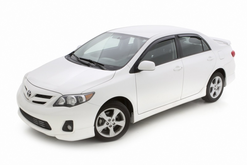 AVS 09-13 Toyota Corolla Ventvisor In-Channel Front & Rear Window Deflectors 4pc - Smoke thumbnail 6