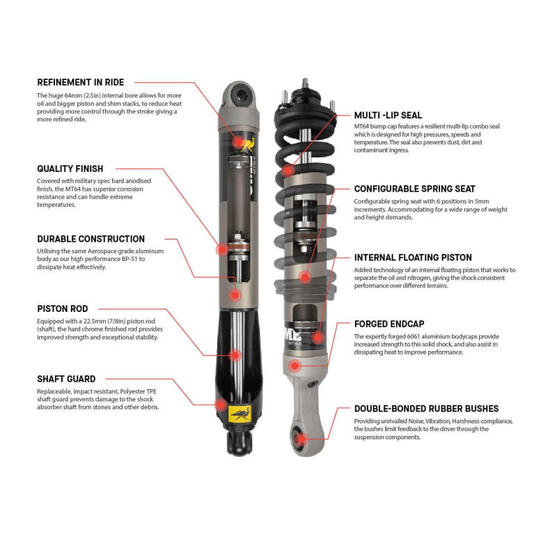 ARB OME 2024+ LC 250 MT64 Shock Absorber - Rear Med thumbnail 3