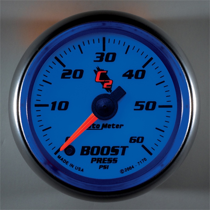 AutoMeter Gauge Boost 2-1/16in. 60PSI Digital Stepper Motor C2 thumbnail 7