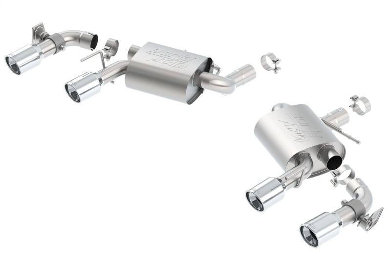 Borla 16 Chevy Camaro SS 6.2L w/ Dual NPP Atak Quad RD RL Tips Dual Exit Rear Section Exhaust thumbnail 4