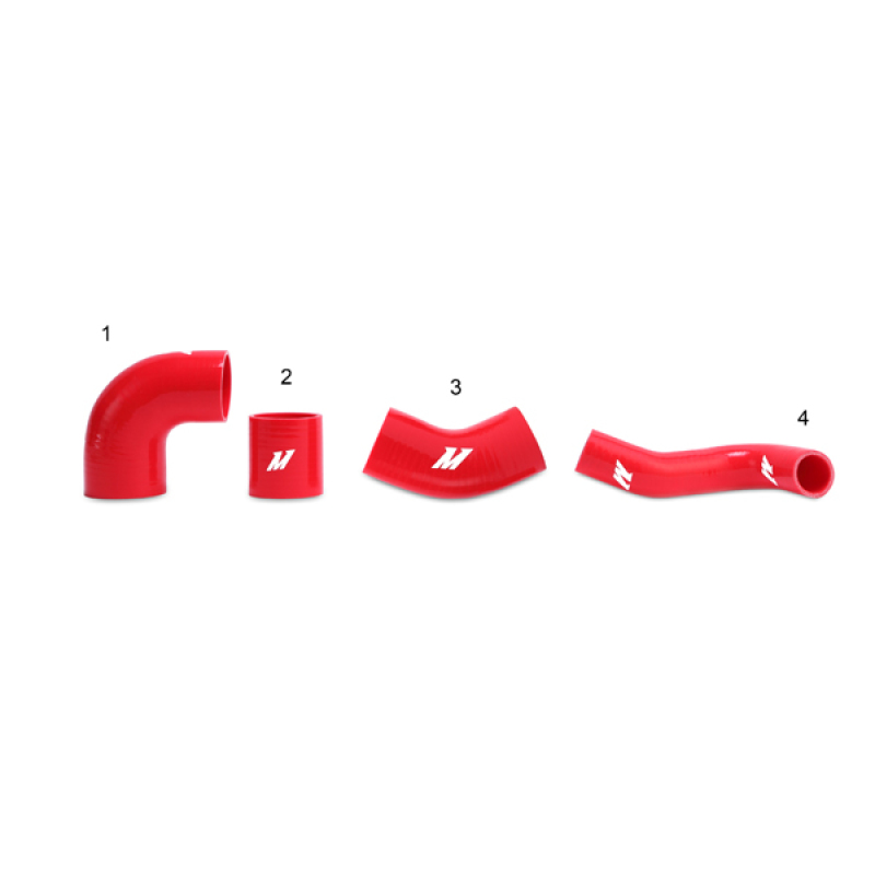 Mishimoto MMICP-EVO-01URD Intercooler Pipe Kit, Red, Upper, fits Mitsubishi Lancer Evo 7/8/9 2001-2007