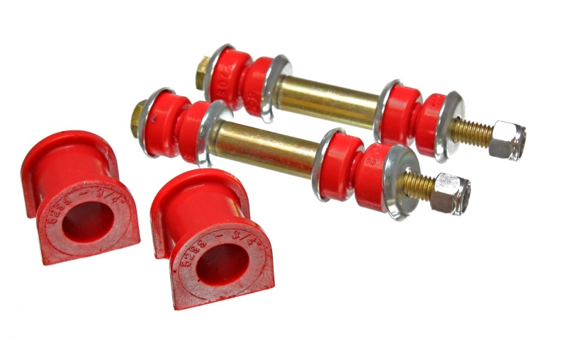 Energy Suspension 90-96 Ford Escort/ZX2 Red 3/4in Rear Sway Bar Bushing Set (Inc End Link Bushings) thumbnail 2