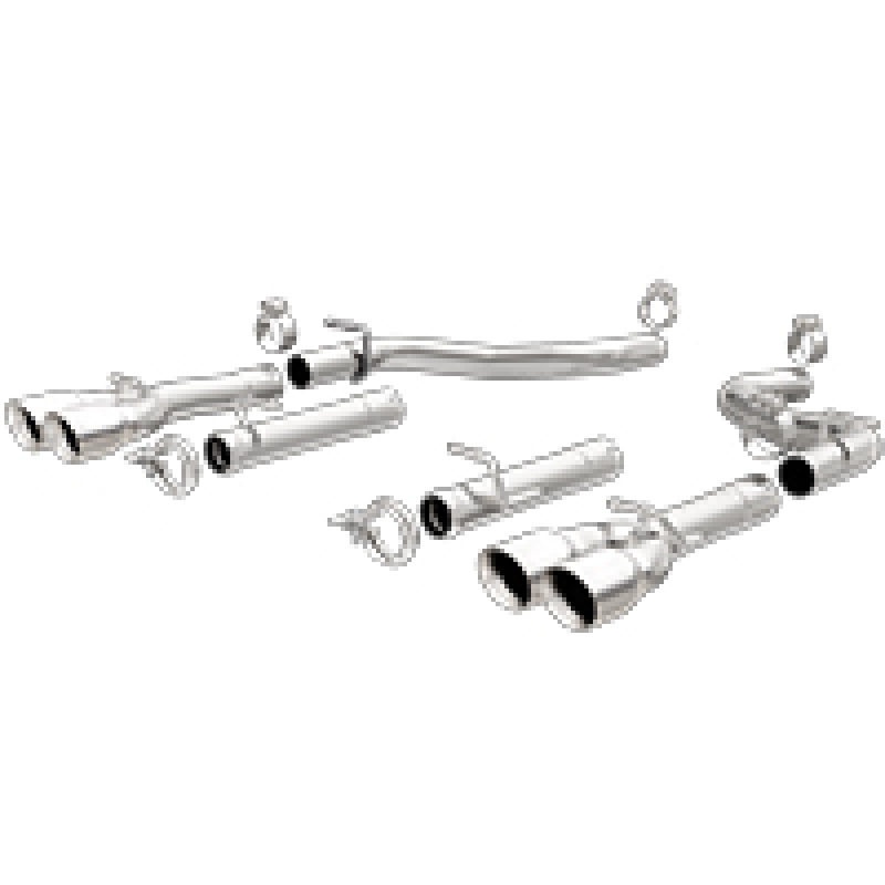 MagnaFlow Axle-Back, SS, 2.5in, Quad Split Rear 3.5in Tip 2015 Dodge Challenger R/T 5.7L thumbnail 5