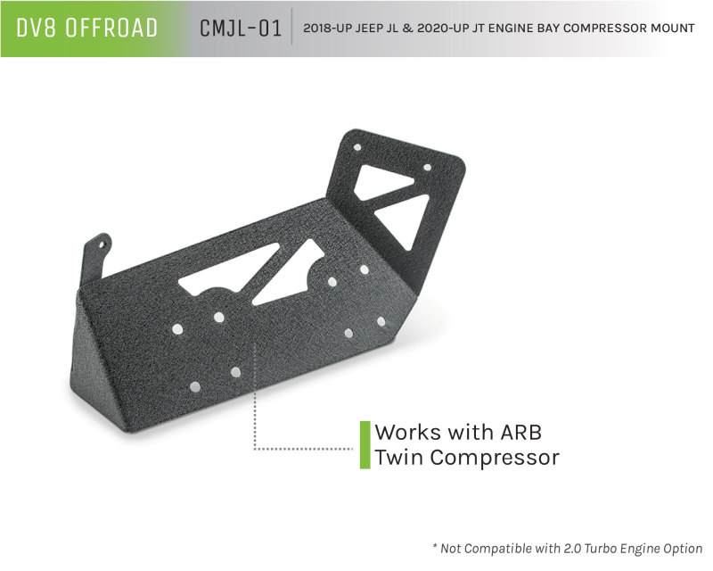 2018+ Jeep JL / JT Engine Bay Compressor Mount - Image 8