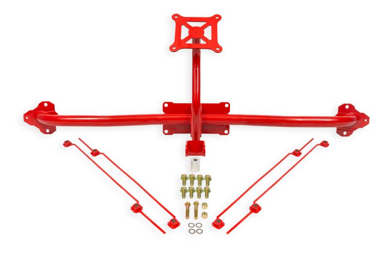 BMR 14-19 Chevrolet Corvette C7 Bolt-On Parachute Mount - Red