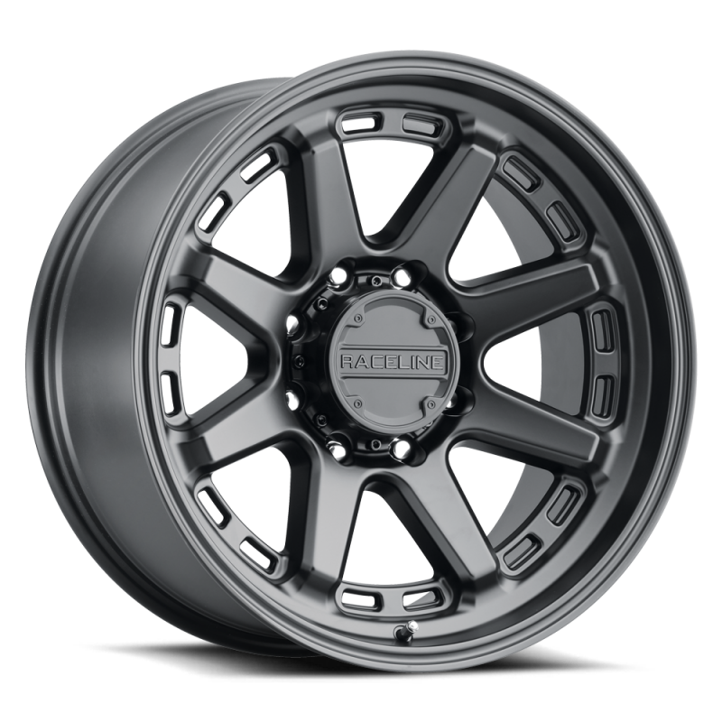 Raceline 947B Scout 18x8in / 5x114.3 BP / 35mm Offset / 72.62mm Bore - Satin Black Wheel thumbnail 2