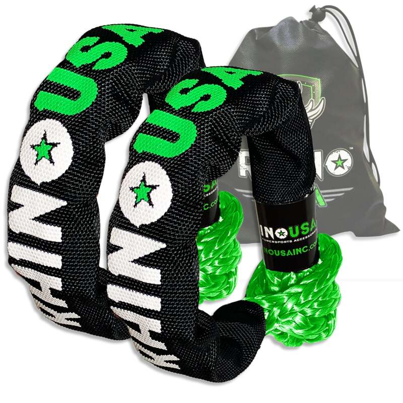 Rhino USA Synthetic Soft Shackles Green (2-Pack)
Winch Shackle