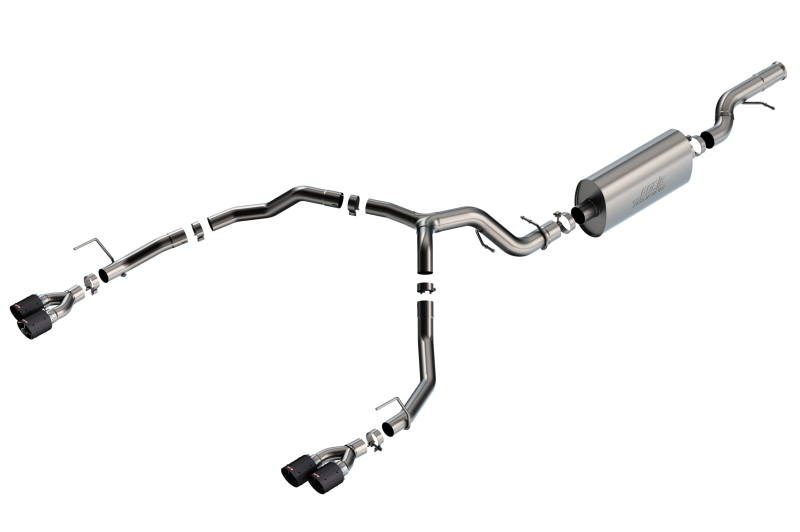 Borla 21-22 Chevrolet Tahoe 6.2L V8 2/4WD 4DR T-304 SS Touring Cat-Back Exhaust w/ Carbon Fiber Tips thumbnail 3