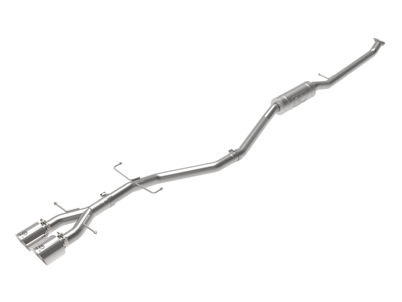 aFe Takeda 2.5in 304SS Cat-Back Exhaust System 17-20 Honda Civic SI Coupe L4-1.5L (t) - Polished Tip thumbnail 7