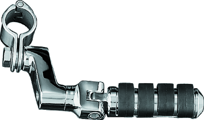 Kuryakyn Small ISO Offset Highway Pegs With 1-1/4inch Clamp Chrome (Pair)