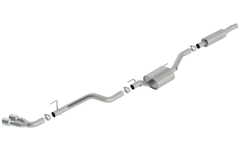 Borla 2020 Jeep Gladiator JT 3.6L V6 AWD S-Type Dual Side Catback w/ Chrome Tips thumbnail 3