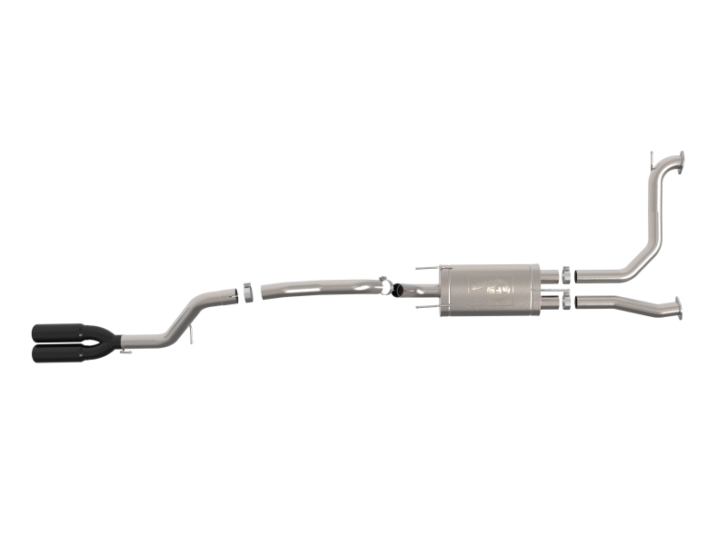 aFe Vulcan Series 3in Stainless Steel Cat-Back Exhaust w/ Black Tip Nissan Armada 25-26 V6-3.5L (tt) thumbnail 4