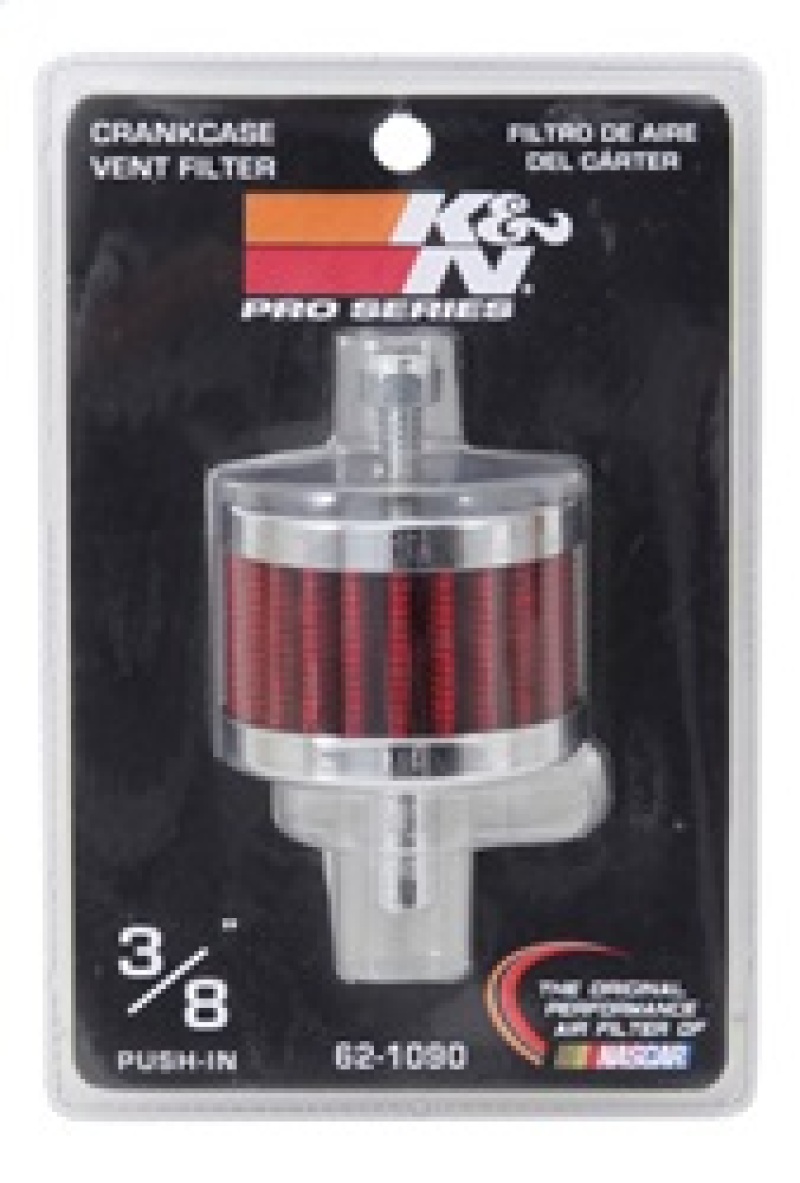K&N Steel Base Crankcase Vent Filter 3/8in OD Tube 2in OD 1-1/2in Height thumbnail 9