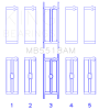 King Engine Bearings AMC / Jeep 390 & 401 (Undersize 0.20IN) Crankshaft Main Bearing Set thumbnail 6