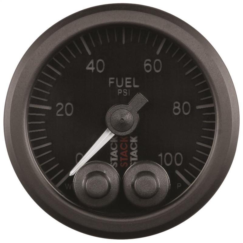 Autometer Stack Instruments Pro Control 52mm 0-100 PSI Fuel Pressure Gauge - Black (1/8in NPTF Male) thumbnail 2