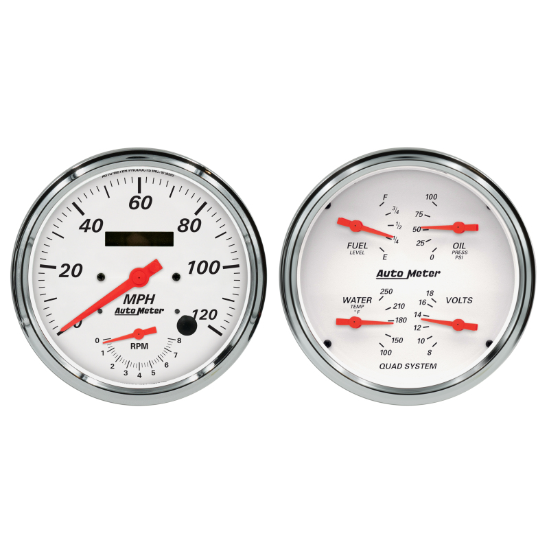 AM Arctic White Gauges