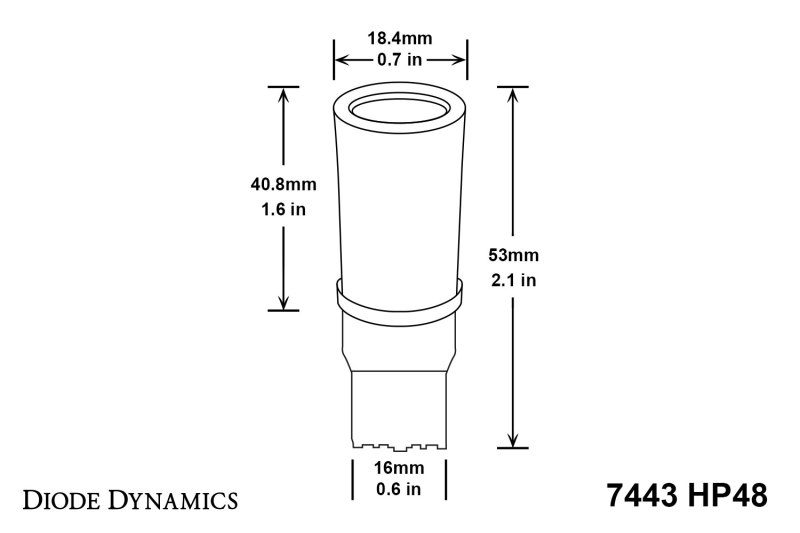 Diode Dynamics 7443 LED Bulb HP48 LED - Red Set of 4 thumbnail 6