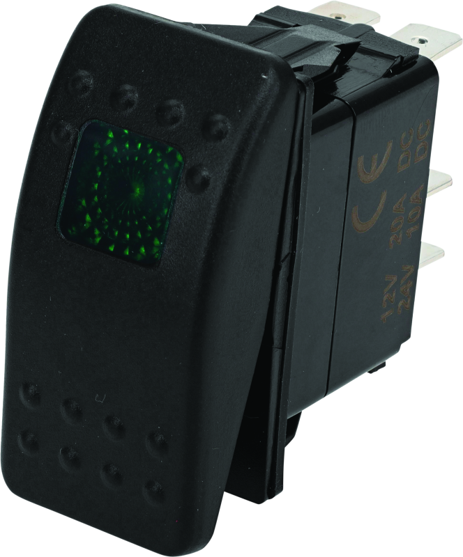 DragonFire Racing Lighted Switch On/Off Rocker Switch Green Lite thumbnail 2