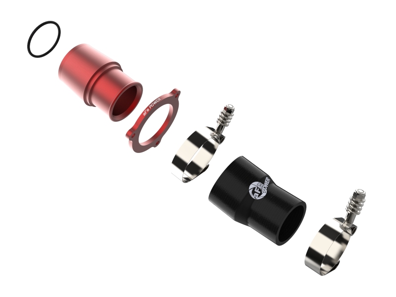 BladeRunner Turbo Muffler Delete for OE Charge Pipe Red