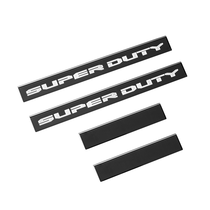 Putco 99-16 Ford SuperDuty Crew Cab w/ SUPERDUTY Etching (4pcs) Black Platinum Door Sills thumbnail 2
