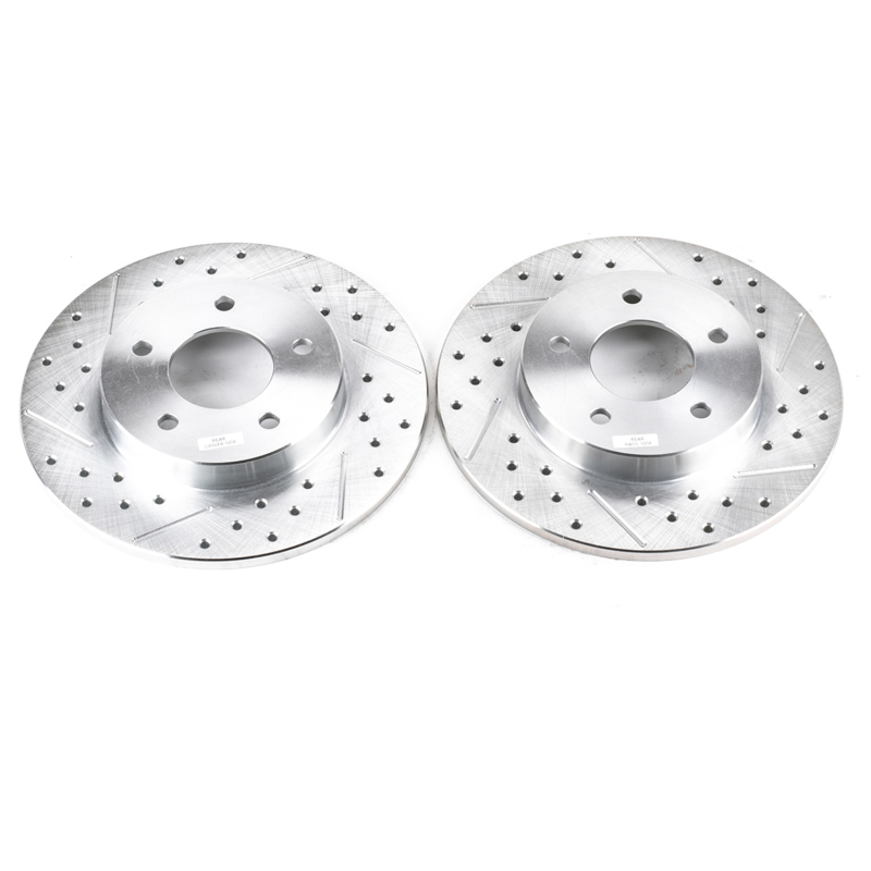 Power Stop 00-05 Buick LeSabre Rear Evolution Drilled & Slotted Rotors - Pair thumbnail 2