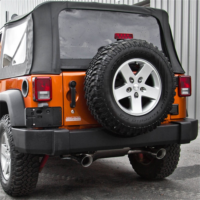 MBRP 07-14 Jeep Wrangler/Rubicon 3.6L/3.8L V6 Axle-Back Dual Rear Exit Aluminum Performance Exhaust thumbnail 5