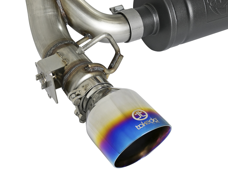 aFe Takeda 3in 304 SS Cat-Back Exhaust System w/ Blue Flame Tip 16-18 Ford Focus RS I4-2.3L (t) thumbnail 9