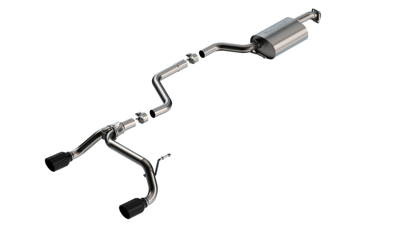 Borla 18-23 Suzuki Jimny 1.4L AT/MT 4WD 2DR 2in S-Type Catback Exhaust - Black Chrome Tips thumbnail 2