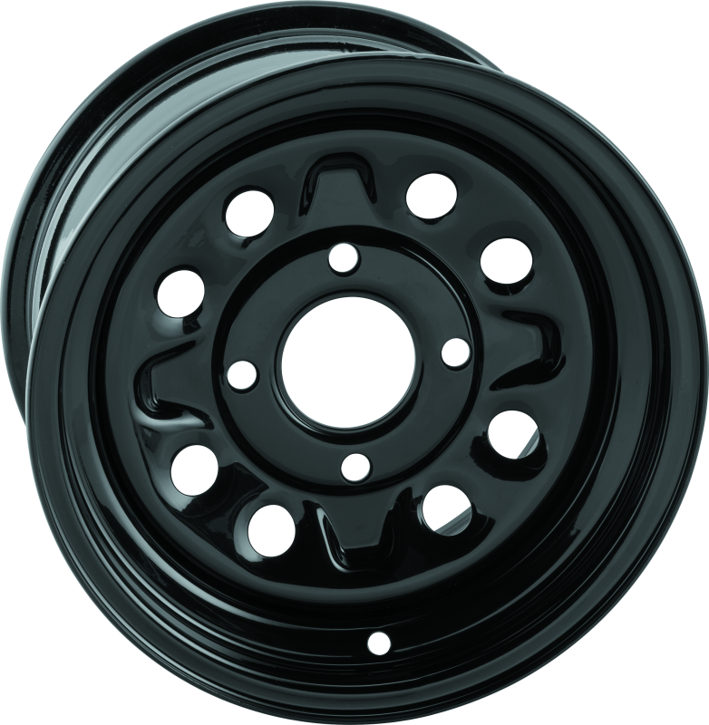 Quadboss Steely Gloss Black Wheels 12x7 Rims, Qb Whl 12X7 5+2 4/110 thumbnail 3