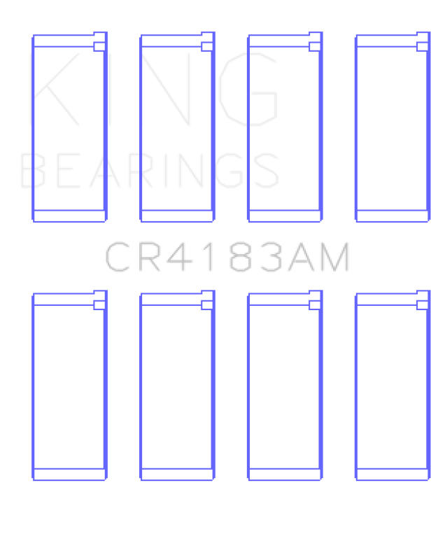 King Engine Bearings Chrysler/Mitsubishi 122ci 2.0L (Size STD) Rod Bearing Set