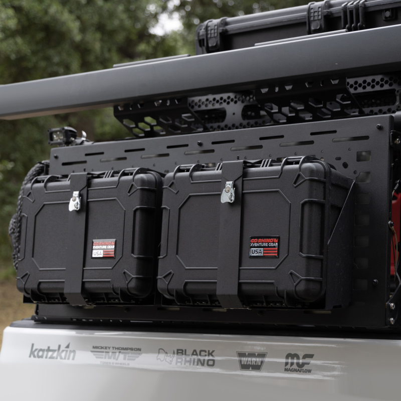 Go Rhino XVenture Gear Hard Case Mount Large 25in. (Mount ONLY for XRS/SRM Racks) - Tex. Blk thumbnail 8