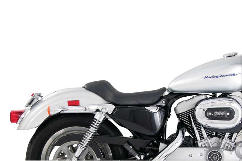 Mustang Motorcycle Seats Powersports 76080 04-21 Harley Sportster Low Tripper Solo Seat - Black
