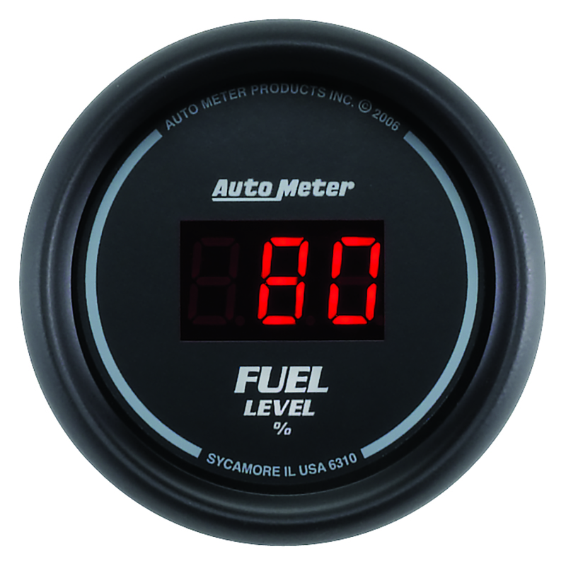 AutoMeter Gauge Kit 5 Pc. 3-3/8in. & 2-1/16in. Elec Speedo Digital Black Dial W/ Red Led thumbnail 7